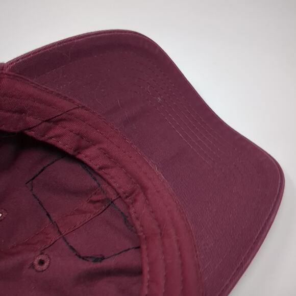 Lost Face Slideback Baseball Cap Red One Size Adjustable Embroidered Cotton - Picture 8 of 9